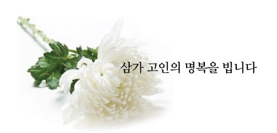 삼가 고인의 명복을 빕니다의 뜻, 띄어쓰기