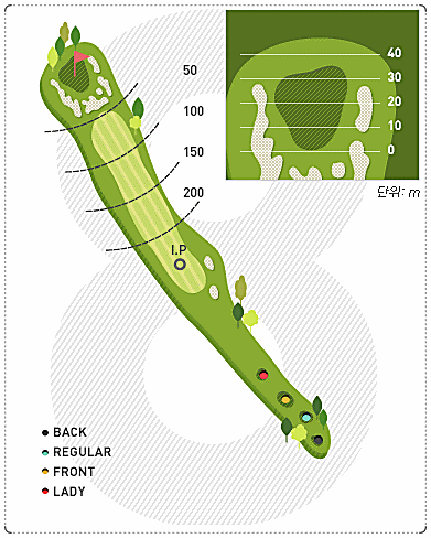 화성상록CC 동 코스 8번 홀
