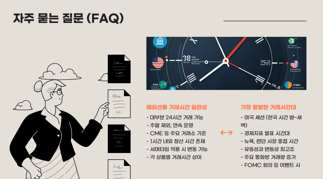 해외선물 거래시간 자주묻는 질문
