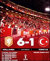  네덜란드vs터키 축구결과 월드컵최종예선
