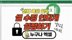 엑셀 파일과 시트 보안