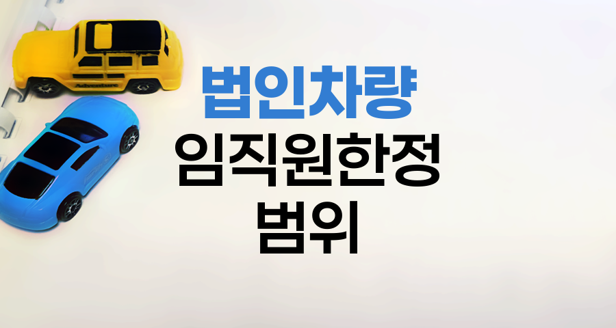 KB 자동차보험 법인차량 임직원한정 범위