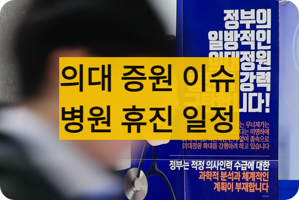 병원휴진일정