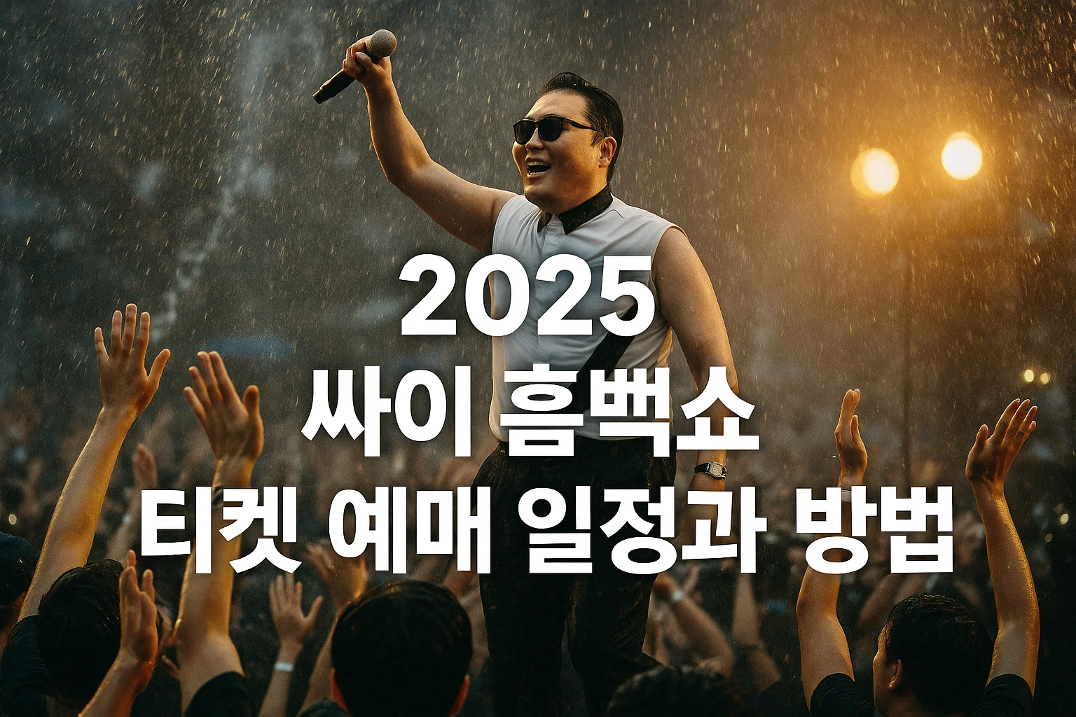 2025 싸이 흠뻑쇼 일정·예매·꿀팁 총정리! 티켓팅 성공하고 물벼락 맞자!