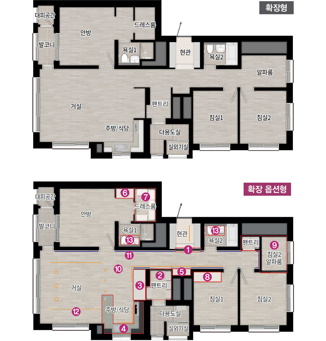 평택 브레인시티 중흥S-클래스 아파트-주택형안내-84C