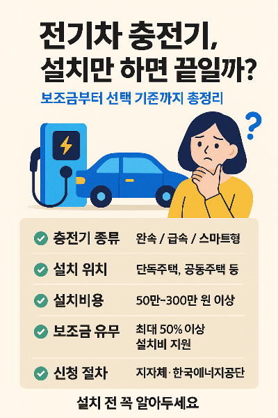 전기차 충전기 설치비 반값 가능할까? 2025년 보조금과 조건&amp;#44; 지금 확인하세요