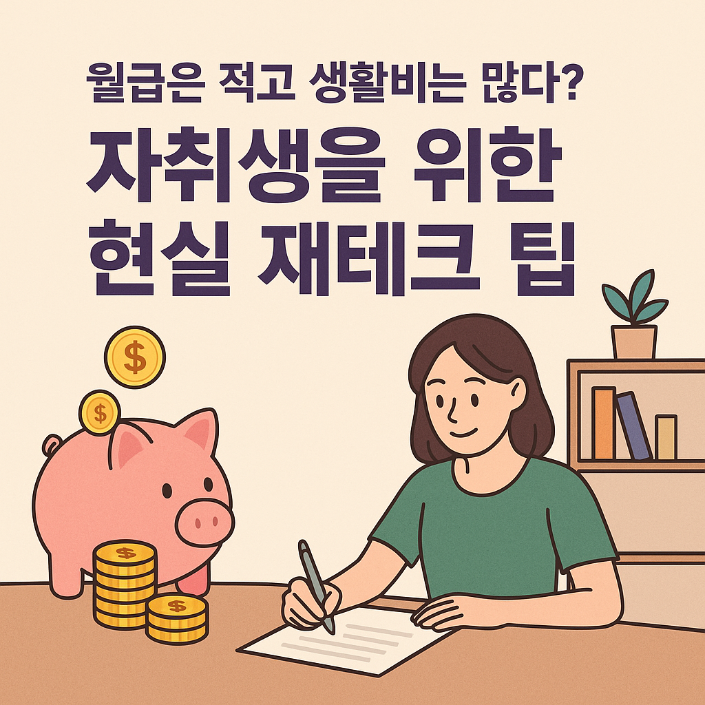 월급은 적고 생활비는 많다 자취생을 위한 현실 재테크 팁