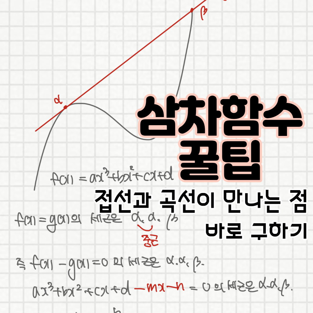  삼차함수 위의 한 점에서 그은 접선이 곡선과 다시 만나는 점