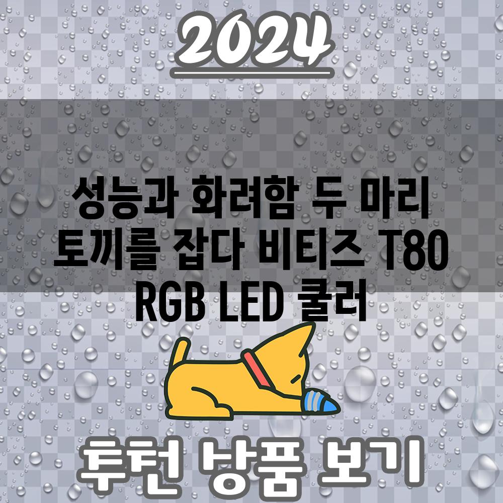 성능과 화려함 두 마리 토끼를 잡다 비티즈 T80 RGB LED 쿨러