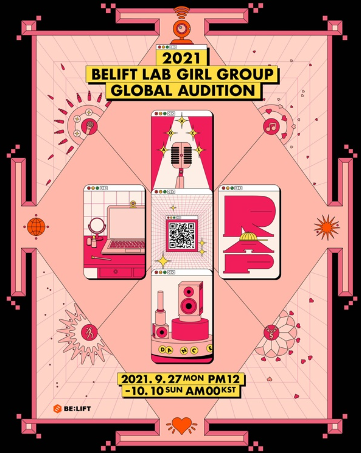 2021 BELIFT LAB GIRL GROUP GLOBAL AUDITION(2021빌리프랩 걸그룹 글로벌 오디션 포스터)