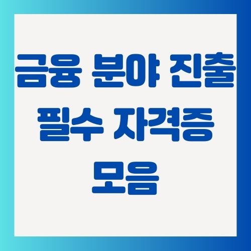 금융-자격증-모음