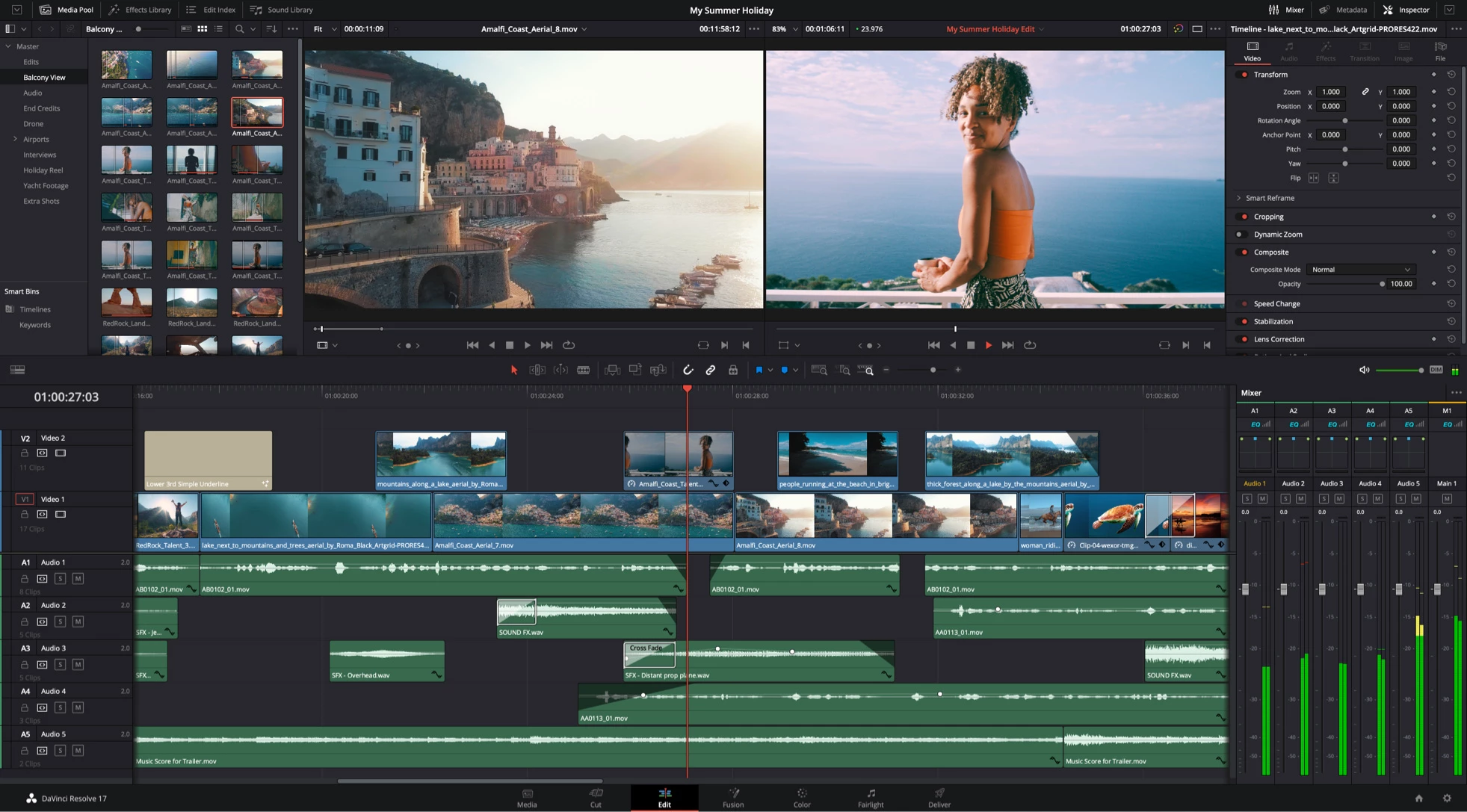 davinci resolve edit