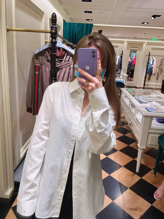  [GUCCI] 구찌 심볼 필 쿠페 옥스포드 셔츠 644986 ZAEDJ 9011