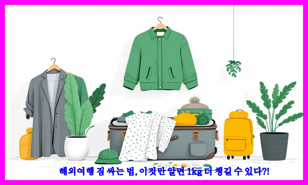 해외여행 짐 싸는 법, 이것만 알면 1kg 더 챙길 수 있다?!