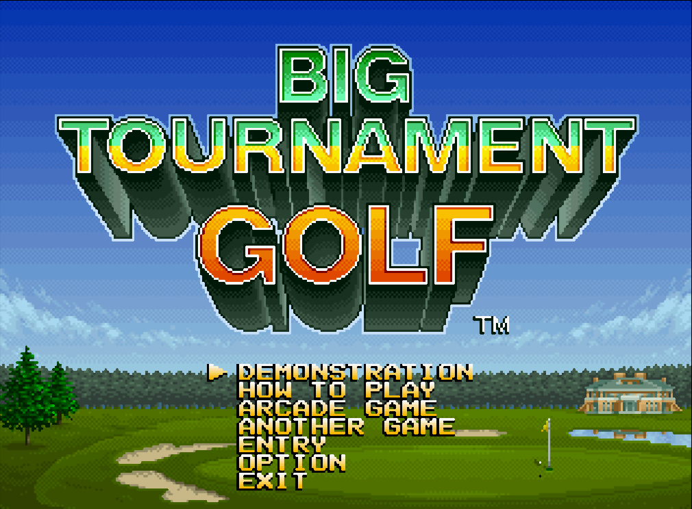  (NAZCA) 빅 토너먼트 골프 - ビッグトーナメントゴルフ Big Tournament Golf (네오지오 CD ネオジオCD Neo Geo CD)