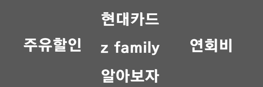 현대카드 z family
