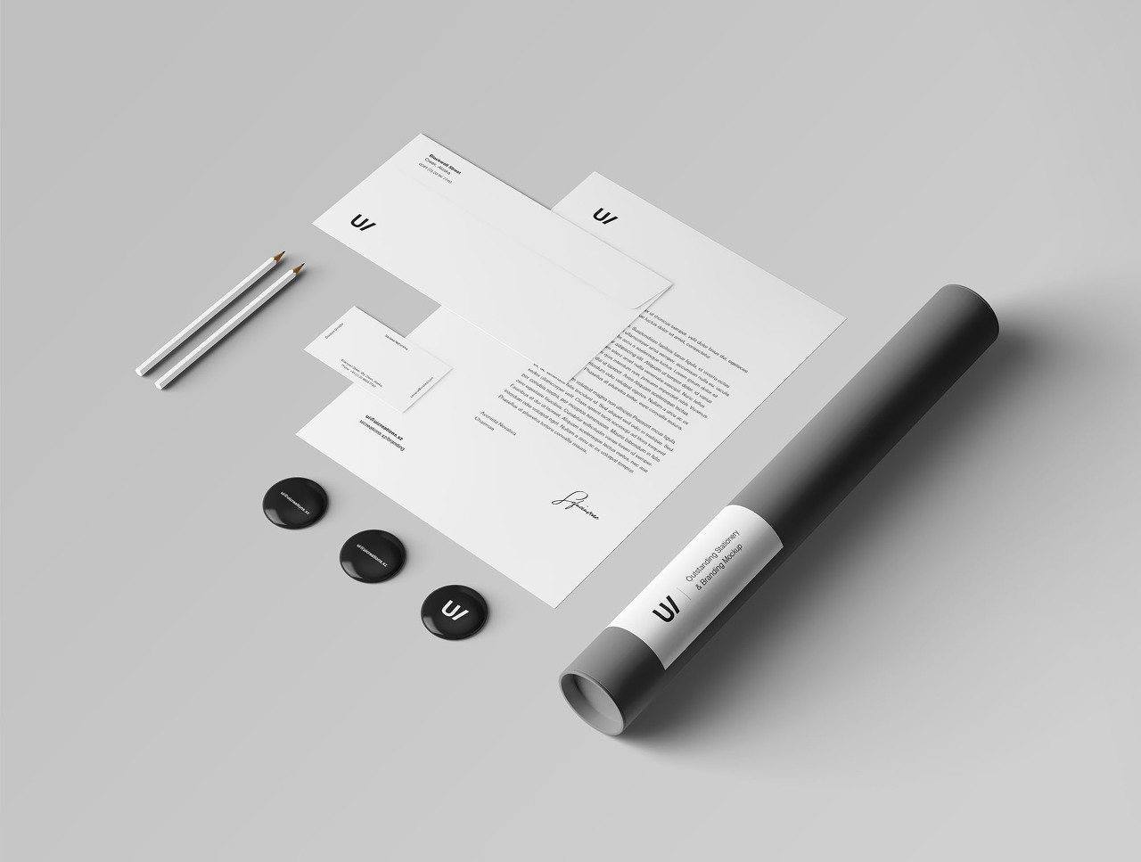 Stationery Branding & Identity Mockup &ndash; PSD(개인용지 브랜드 & 아이덴티티 목업 &ndash; PSD)