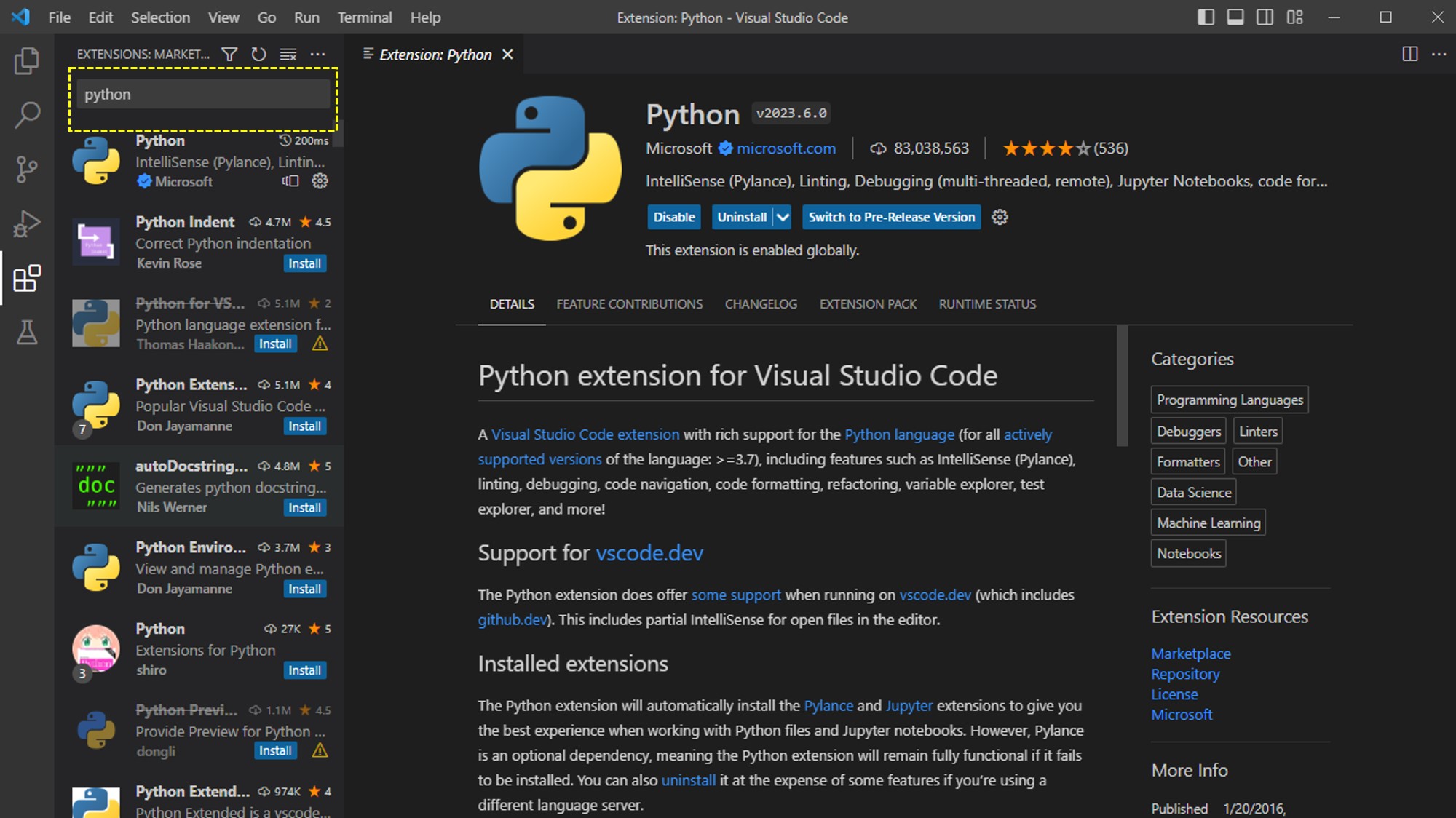 Visual Studio Code를 활용한 파이썬(Python) 개발 환경 구축하기