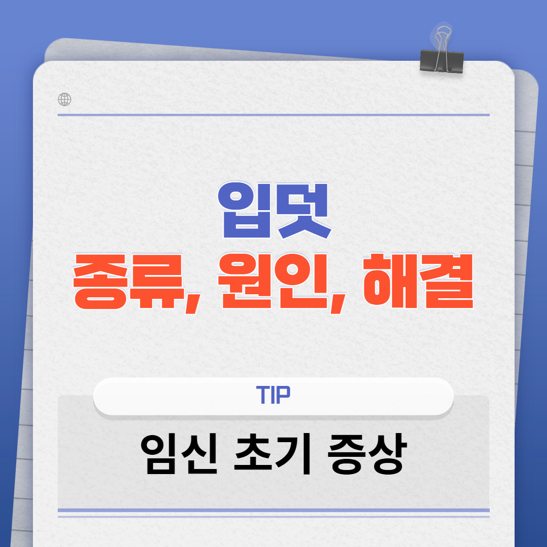 입덧의 원인과 종류