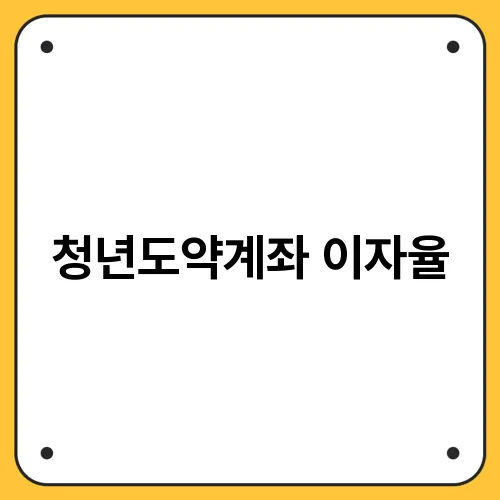 청년도약계좌 이자율