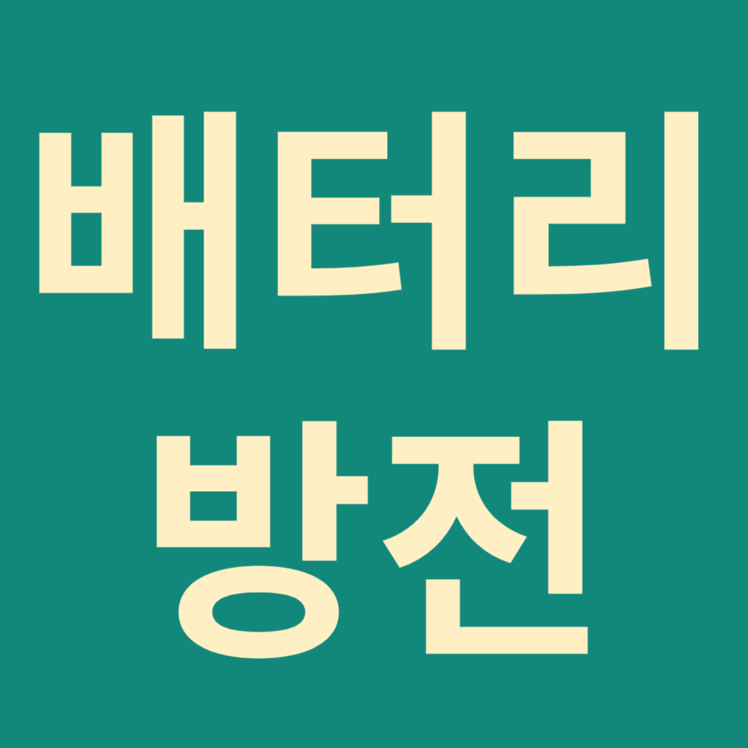 자동차 배터리 방전