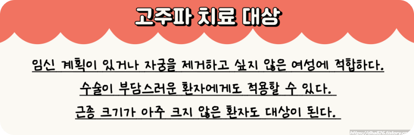 고주파 치료 대상