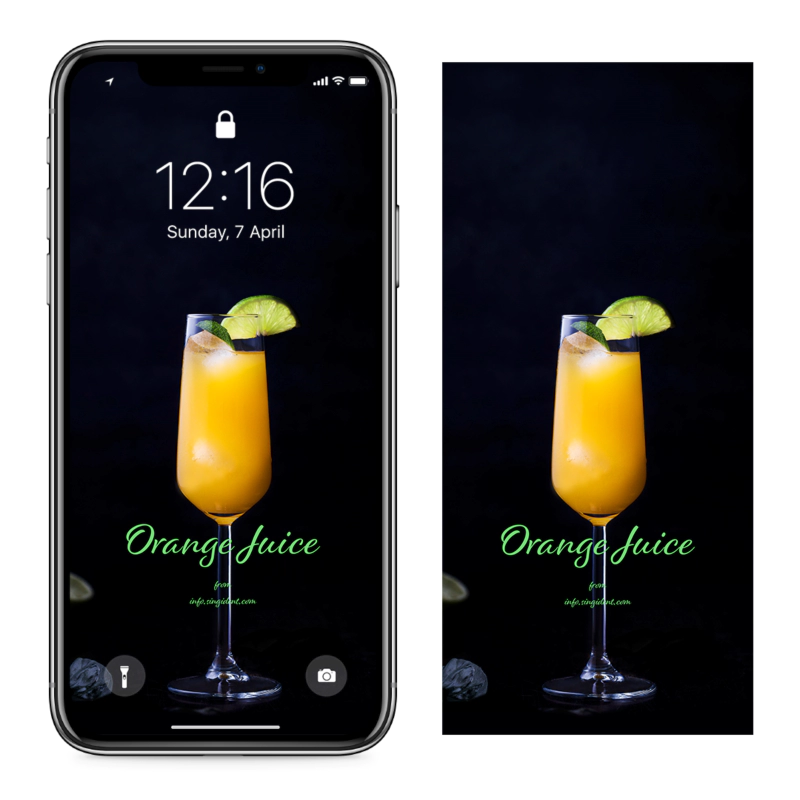 04 오렌지 주스 C - Orange Juice 아이폰여름배경화면