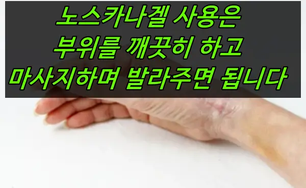 노스카나겔 사용방법