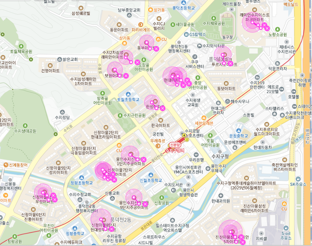  용인시 수지구 아파트 순위 59타입 84타입