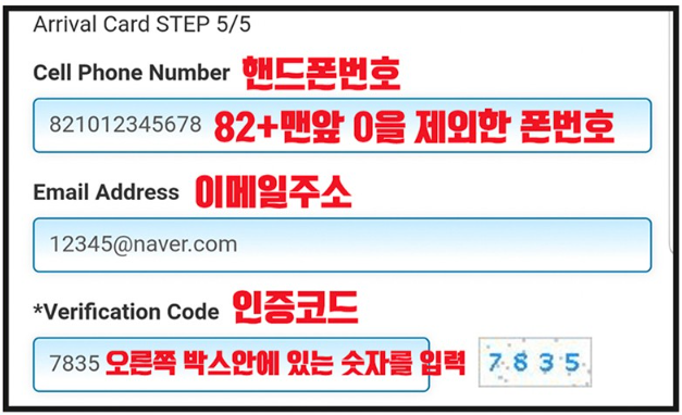 대만 온라인 입국신고서