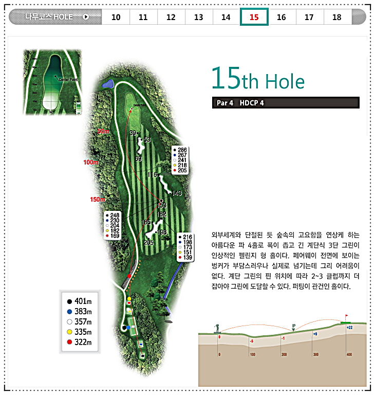 장수CC 나무 코스 15번 홀