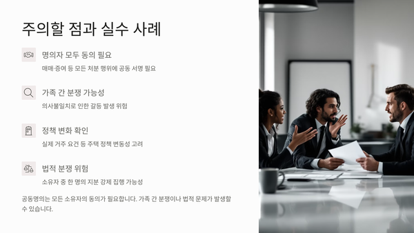주의할 점과 실수 사례