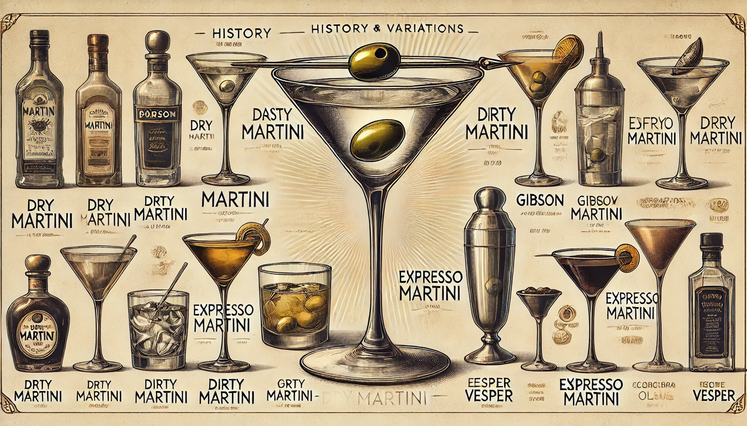 칵테일의 꽃, 마티니! 클래식 마티니의 역사와 다양한 베리에이션