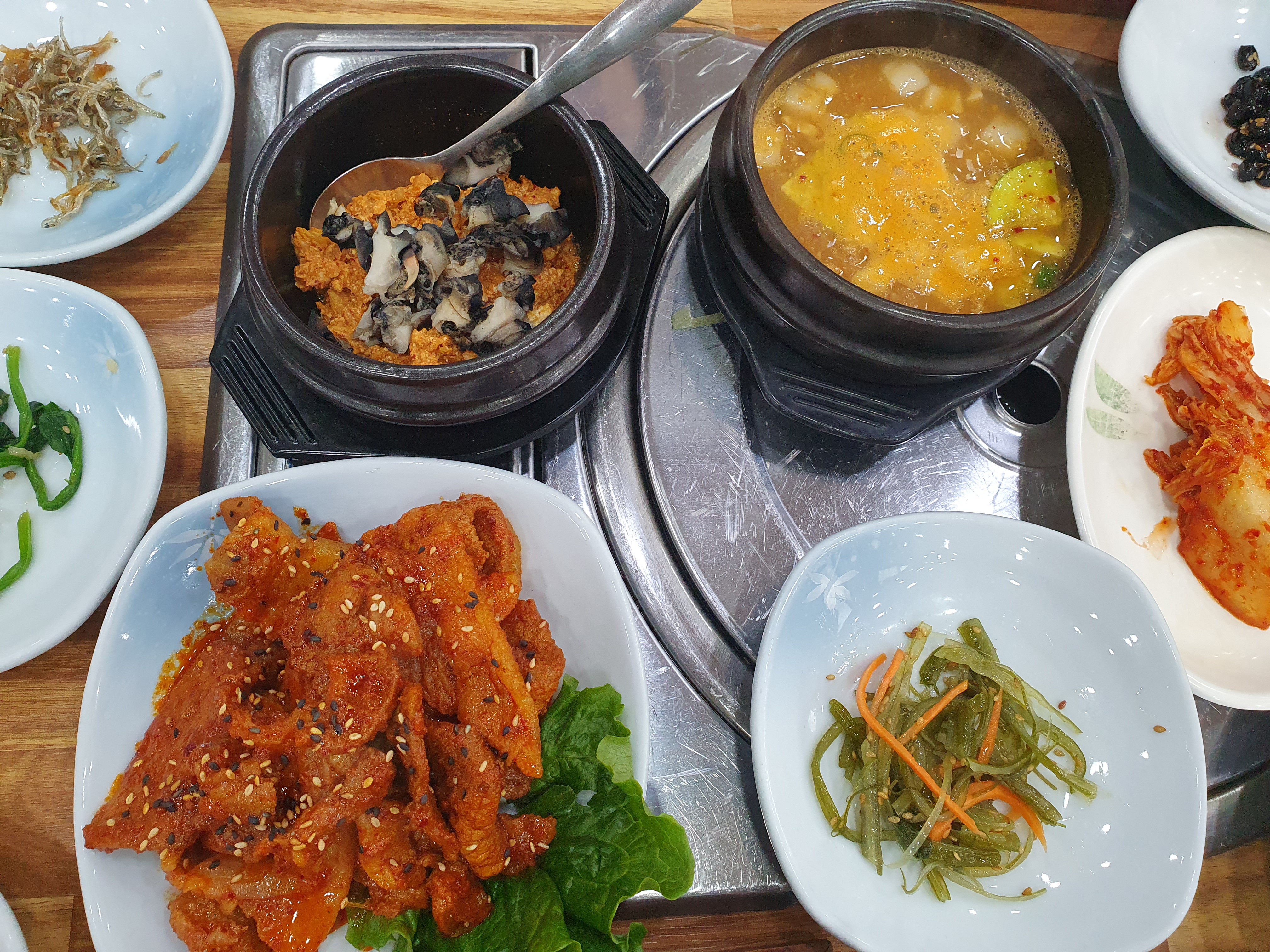 대정동 맛집 우렁촌 우렁돌솥쌈밥 2인