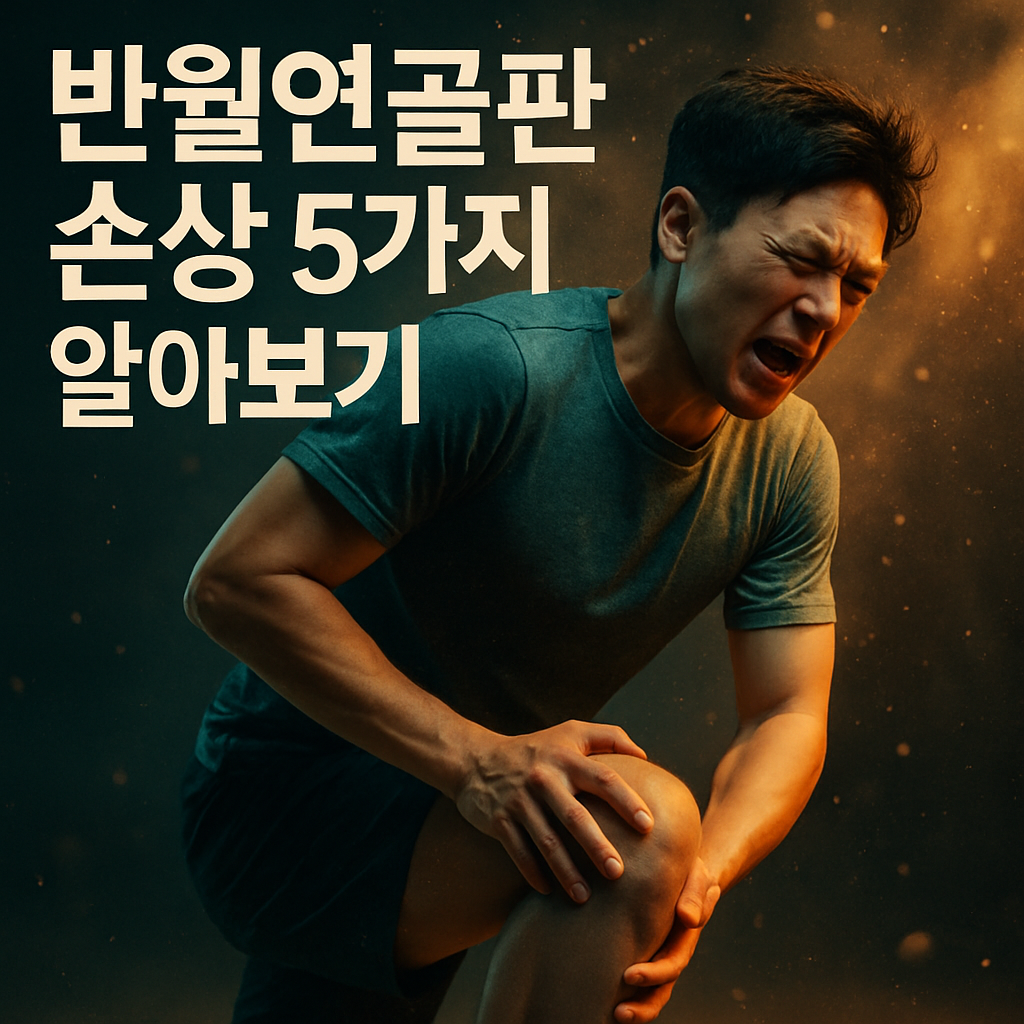 무릎, 그냥 뻣뻣한 줄 알았죠? 반월연골판 손상을 알리는 5가지 신호