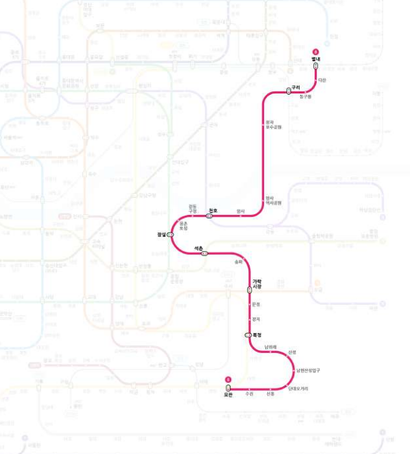지하철-8호선-연장노선도