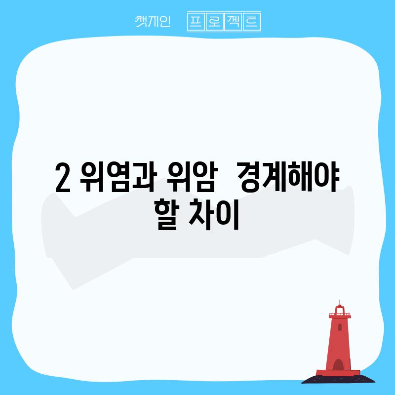 2. 위염과 위암:  경계해야 할 차이