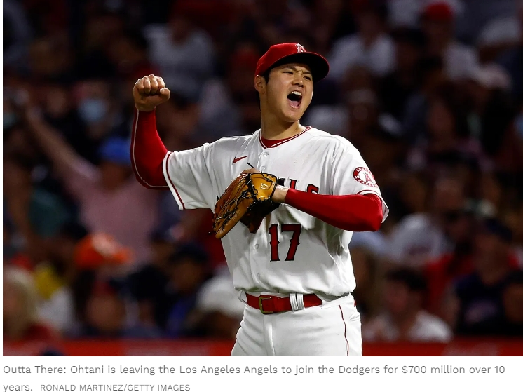 오타니 쇼헤이&#44; 7억 달러 빅딜 &#39;LA 다저스&#39; 입단...메이저리그 역대 최고 VIDEO: With His $700 Million Deal&#44; Shohei Ohtani Is Set To Become MLB’s All-Time Earnings Leader