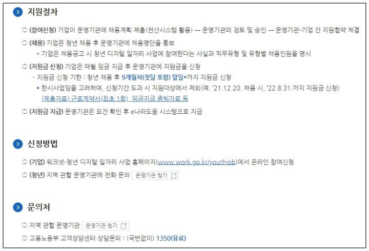 청년 디지털 일자리 사업 신청방법