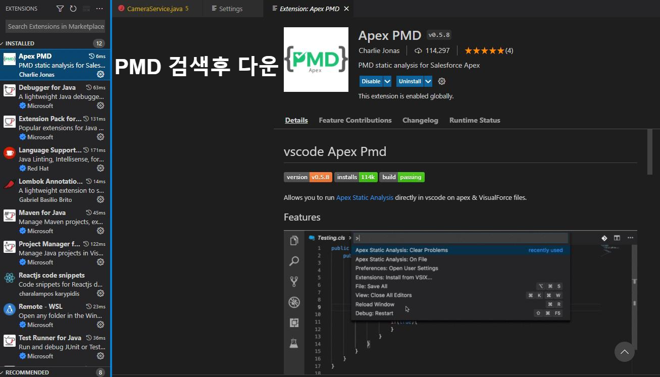  VS code - PMD 설치 방법 (programming mistake detector)
