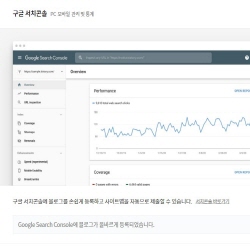 티스토리에서 구글서치콘솔연동 모습