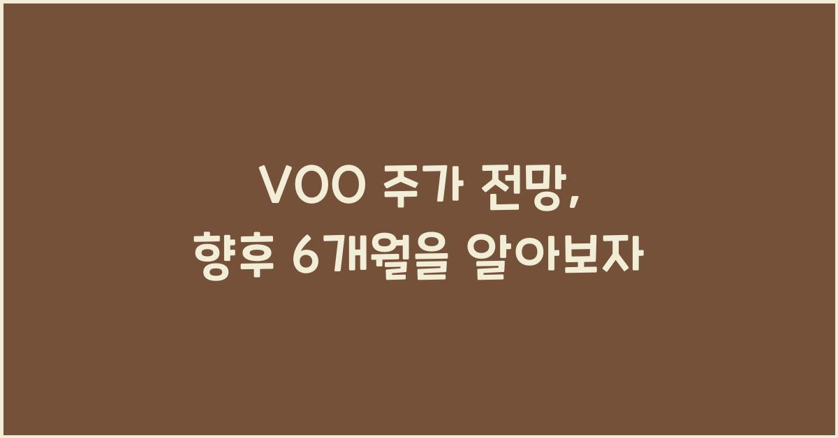 VOO 주가 전망