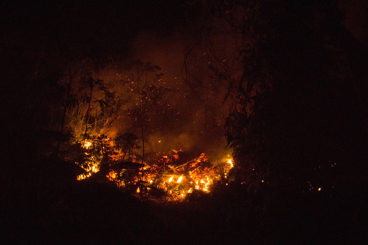 인도네시아의 거대한 산불