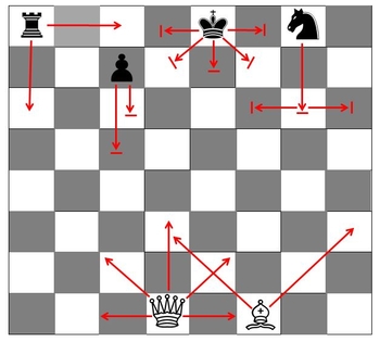 기물의 이동 Move of chess pieces