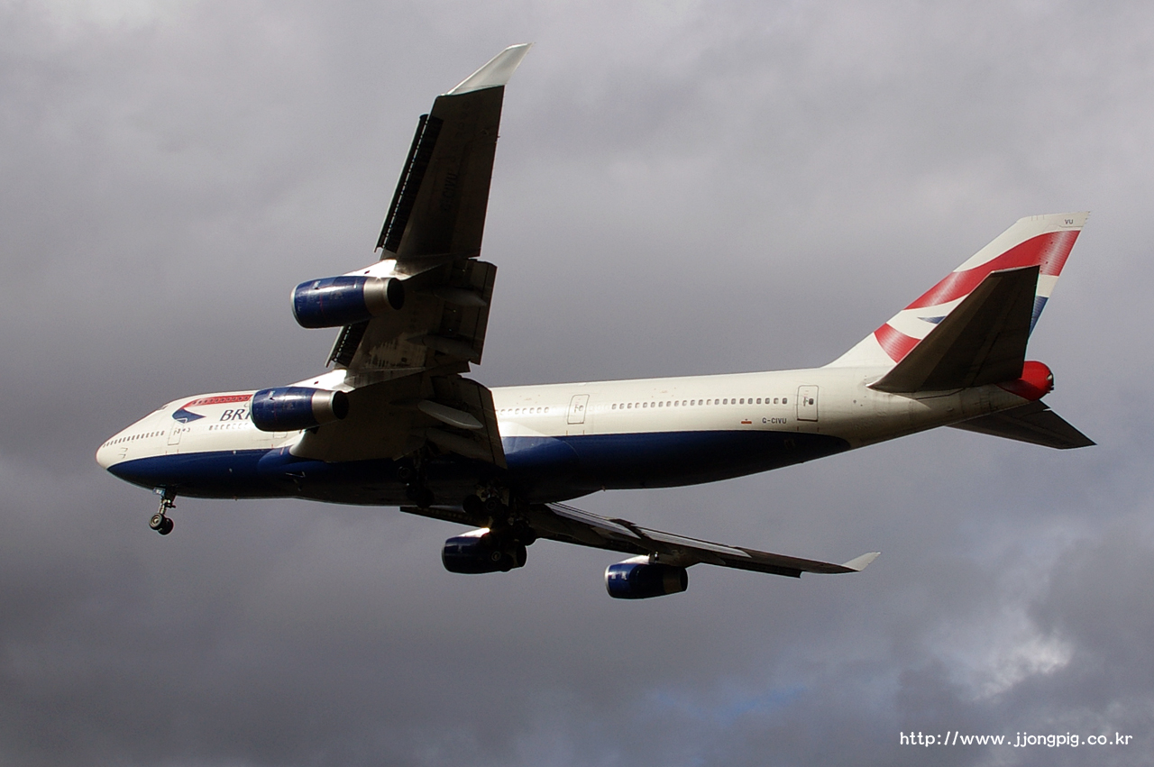 영국 항공 British Airways BA BAW G-CIVU Boeing 747-400 B744 런던 - 히드로 London - Heathrow 런던 England London LHR EGLL