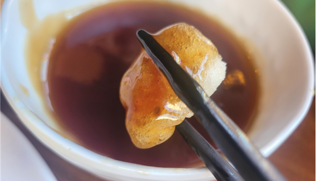 탕수육 소스에 찍어먹은 범가 탕수육