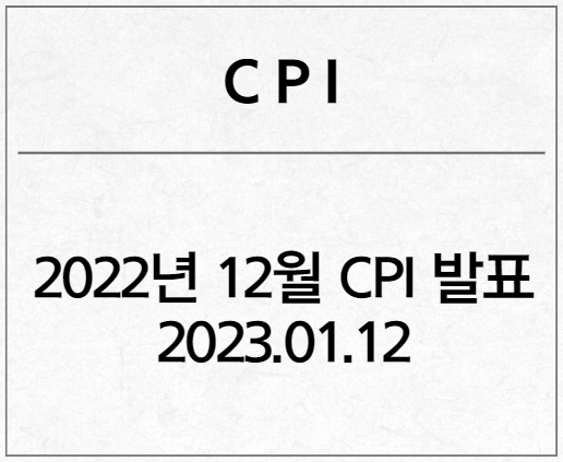 2022년 12월 CPI 발표 - 220112