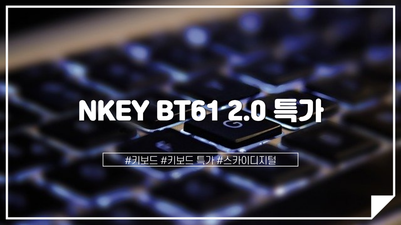  스카이디지털 NKEY BT61 2.0 특가 및 스펙 소개해드립니다.