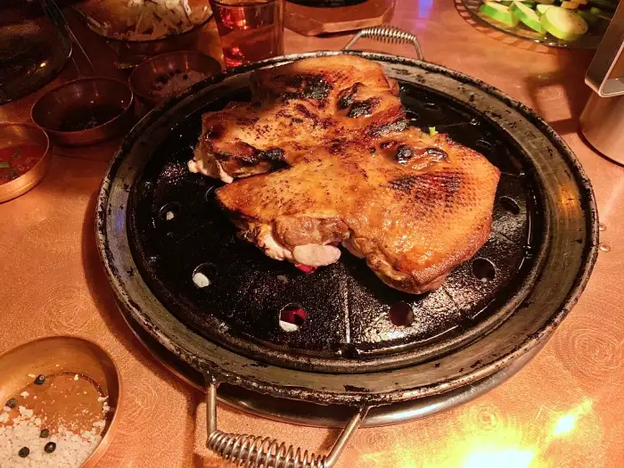 생방송 오늘저녁 서울숲 성수 오리 고기 염통 목살 가슴살 바베큐 스테이크 맛집