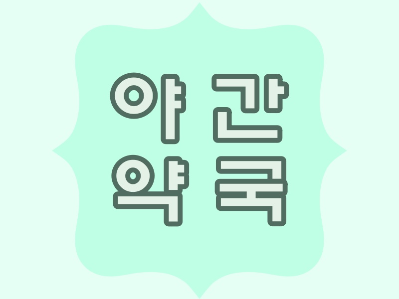  양주시 야간에 문 여는 약국